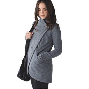 Lululemon That's A Wrap Heathered Snow Slub Coal